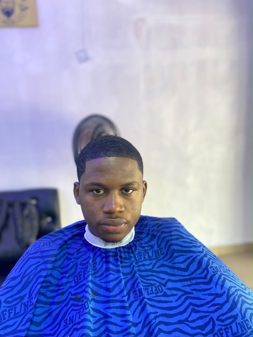 Fresh taper cut — front view